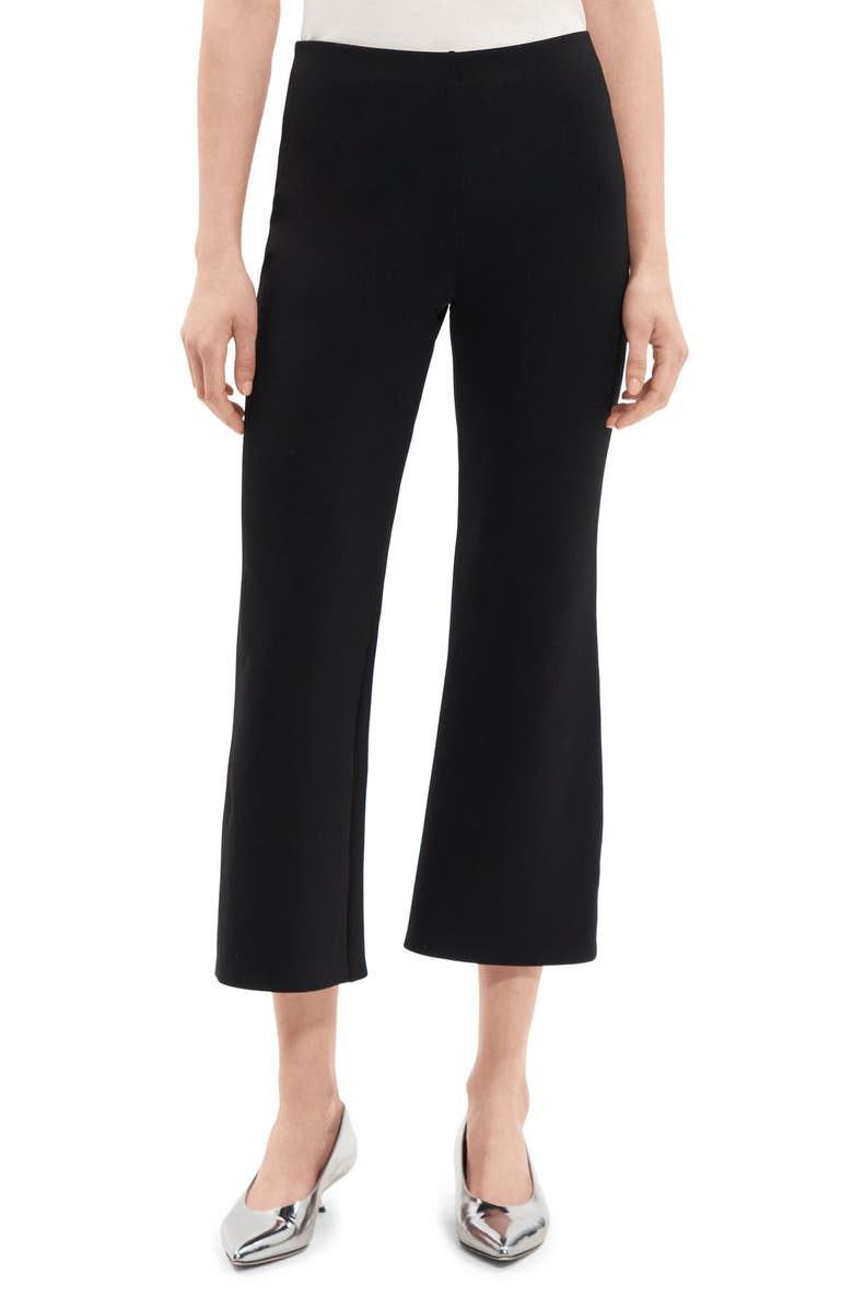 Theory Core Kick Flare Crop Pants, Main, color, 
