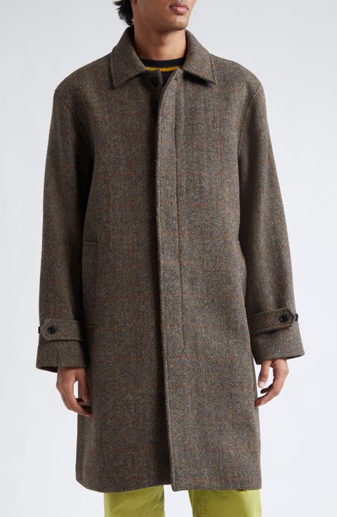 Cedric Wool Herringbone Topcoat