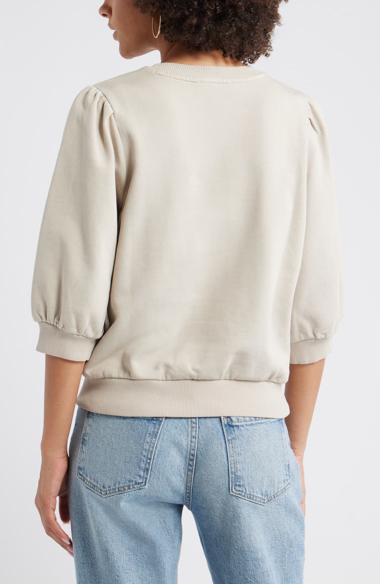 Treasure & Bond Puff Sleeve Sweatshirt, Alternate, color, Grey Chateau