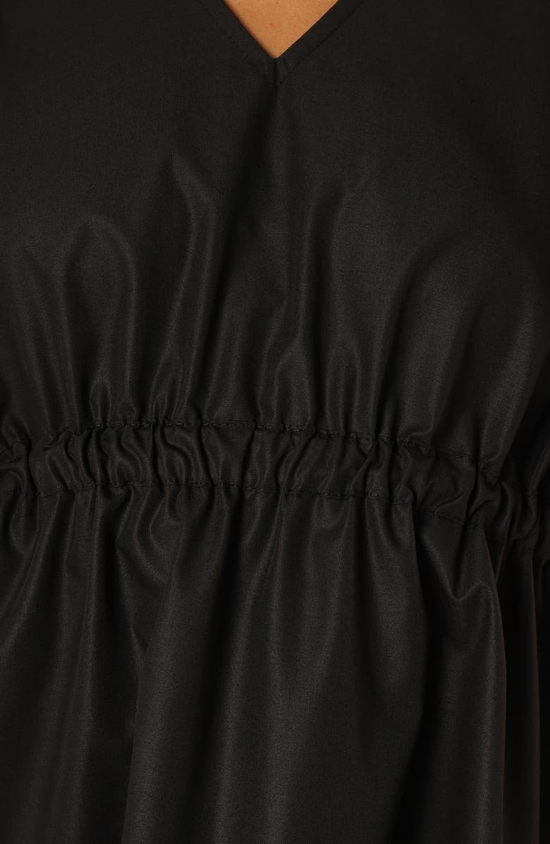 Petal & Pup Fiona Ruffle Sleeve Cotton Minidress, Alternate, color, 