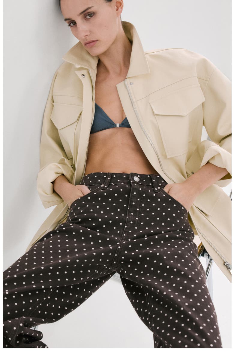 Dot Balloon Jeans, Alternate, color, CHOCOLATE
