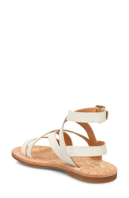 Kork-ease ® Bryleigh Ankle Strap Sandal In Cream Leather