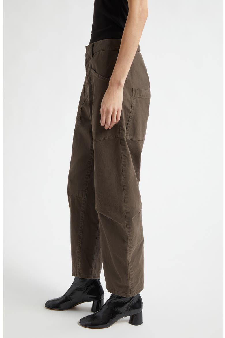 Shon Stretch Cotton Pants, Alternate, color, DARK WALNUT