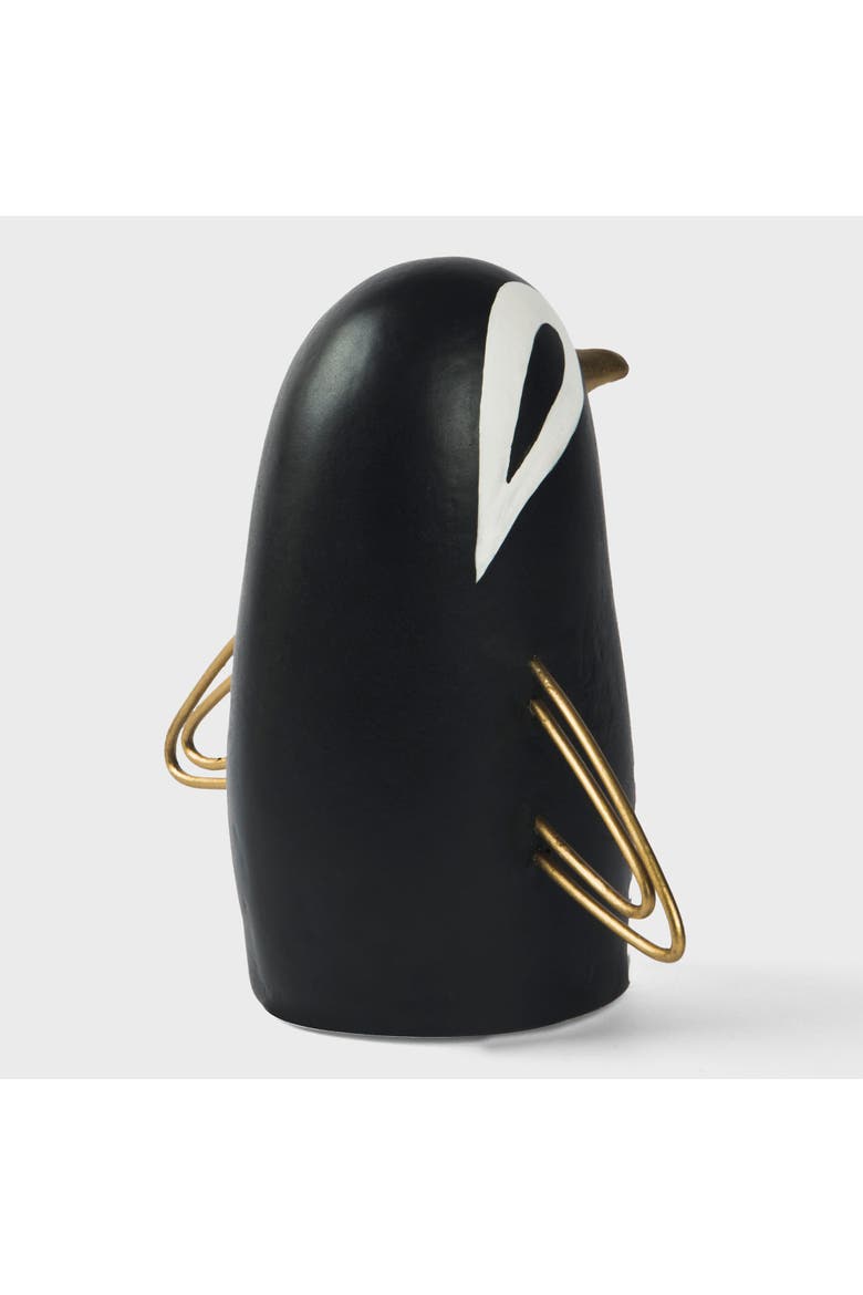 Midnight Penguin Figurine, Alternate, color, Black and White