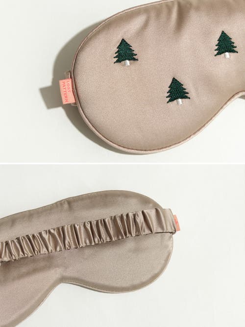 Lost Pattern Nyc Silk Sleep Eye Mask In Neutral