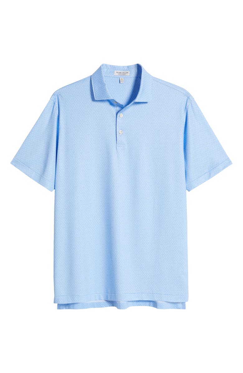 Peter Millar Shake It Up Performance Jersey Polo, Alternate, color, Cottage Blue