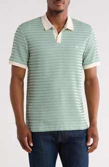 Original Penguin Crochet Stitch Johnny Collar Polo