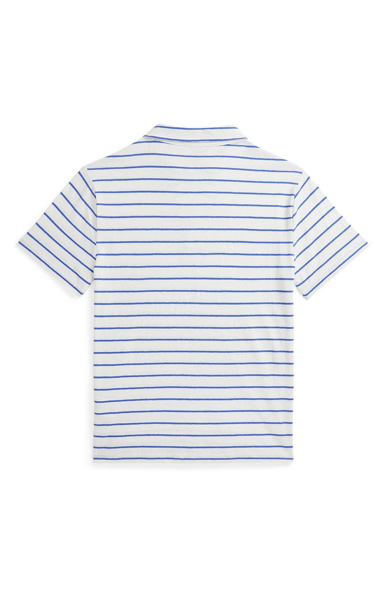 Polo Ralph Lauren Kids' Stripe Cotton Johnny Collar Polo, Alternate, color, 