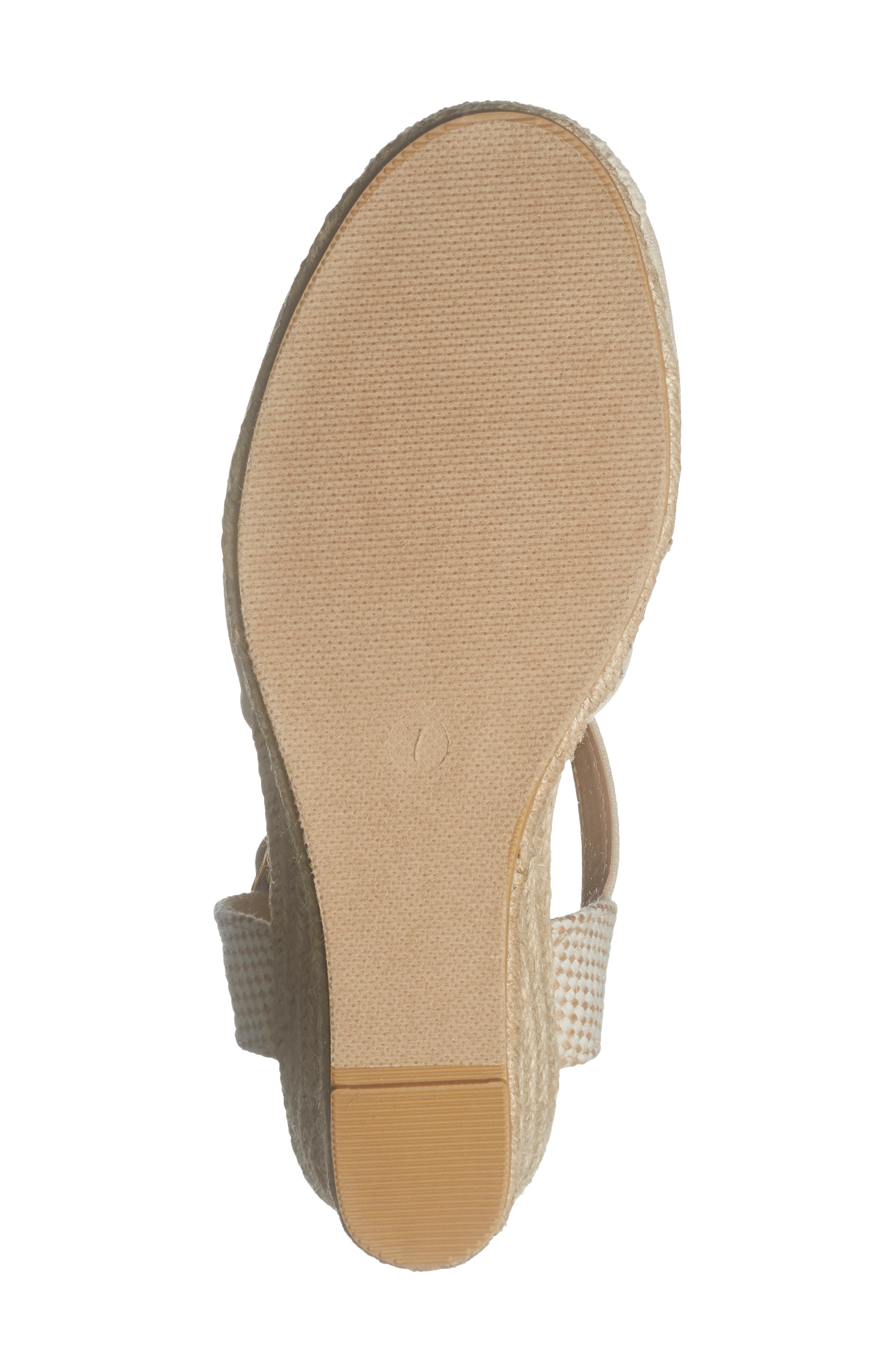 Josie Espadrille Wedge Pump, Alternate, color, CREAM