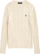 Polo Ralph Lauren Cable Knit Cotton Crewneck Sweater