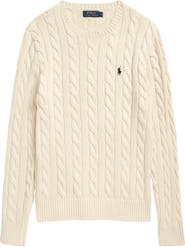 Polo Ralph Lauren Cable Knit Cotton Crewneck Sweater