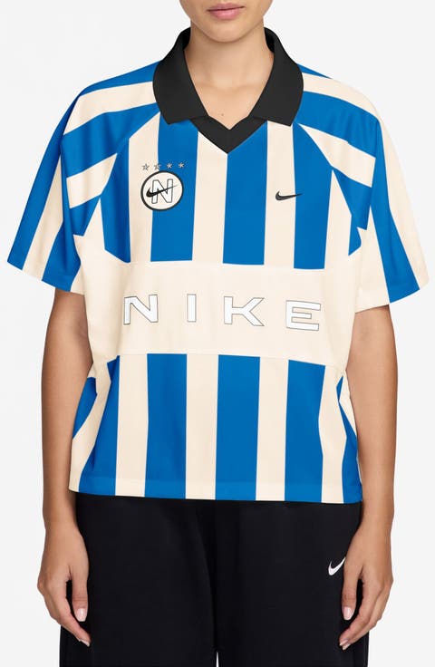 Sportswear Stripe Oversize Jersey Top