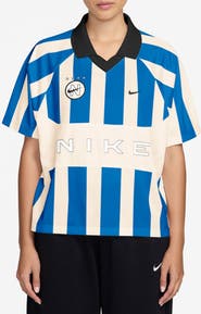 Nike Sportswear Stripe Oversize Jersey Top