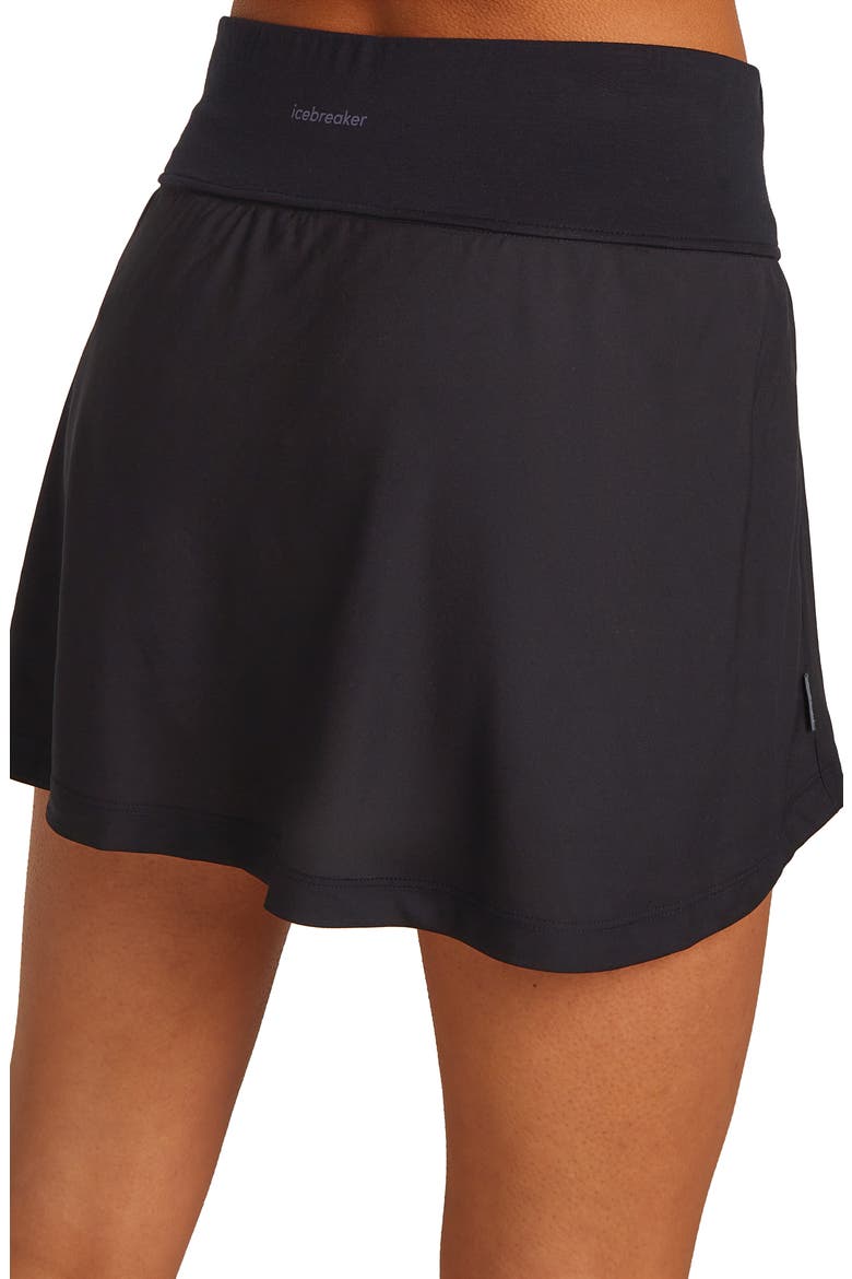 125 Cool-Lite Lyocell & Merino Blend Active Skort, Alternate, color, BLACK