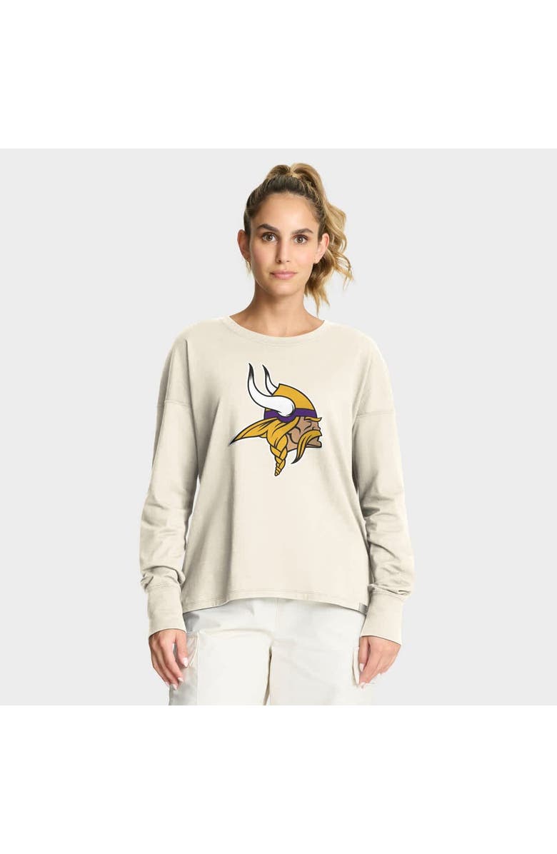FANATICS Women's Fanatics Cream Minnesota Vikings Dove Legacy Long Sleeve T-Shirt, Main, color, Cream