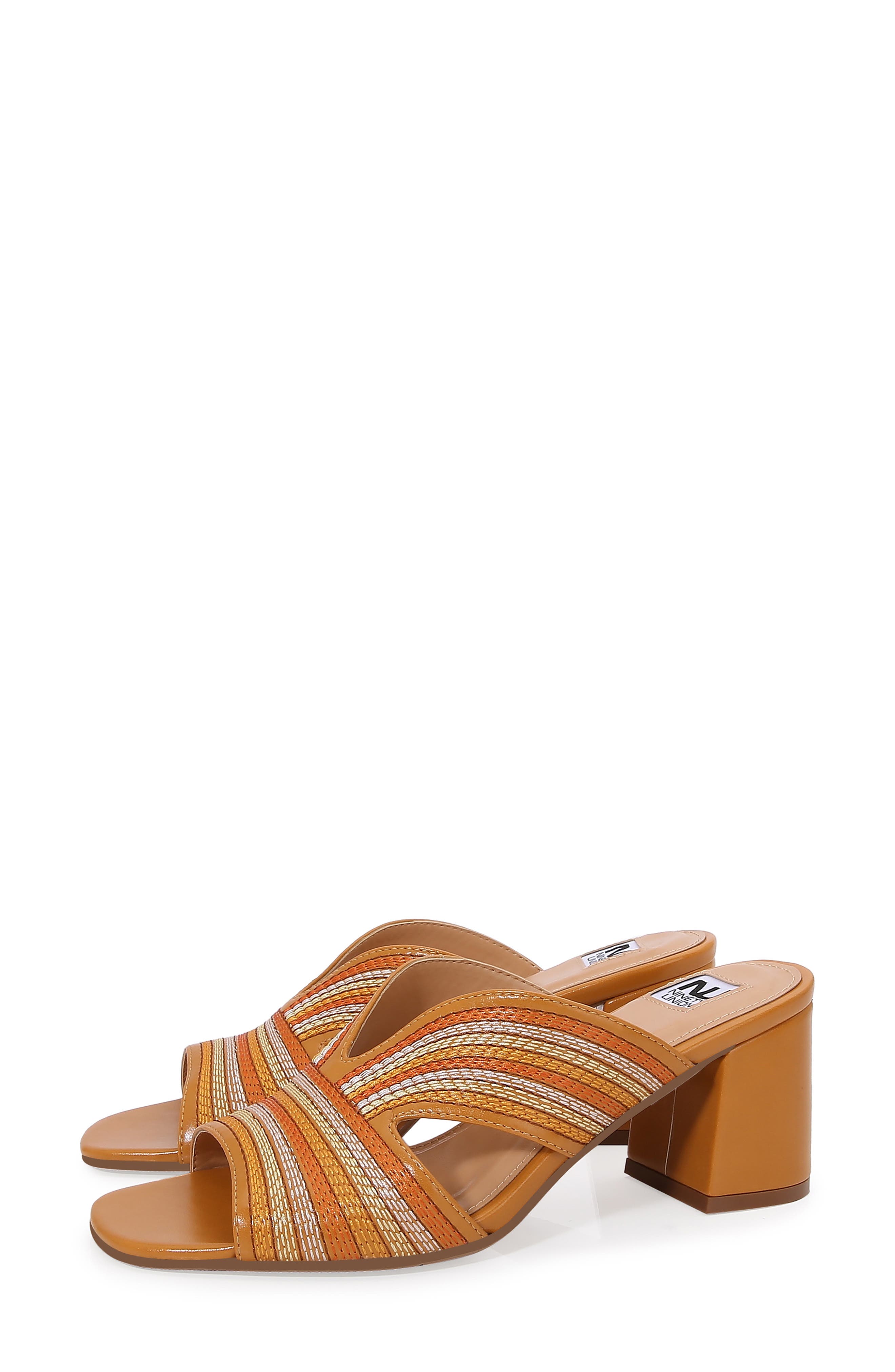 Venice Slide Sandal, Alternate, color, ORANGE MULTI