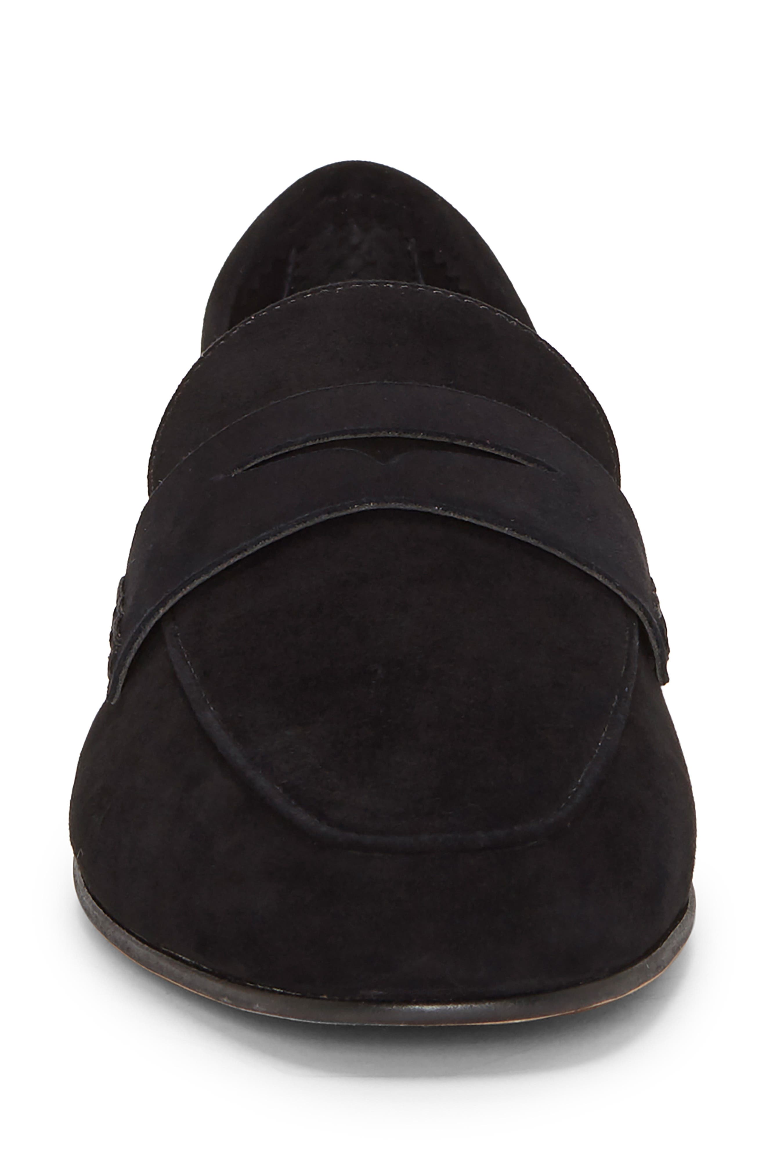 Macinda Penny Loafer, Alternate, color, BLACK SUEDE