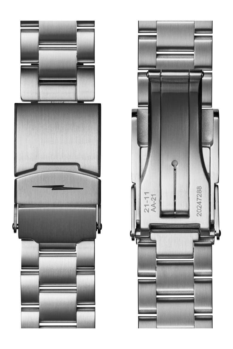 Monster Worldtimer GMT Automatic Bracelet Watch, 40mm, Alternate, color, BLACK