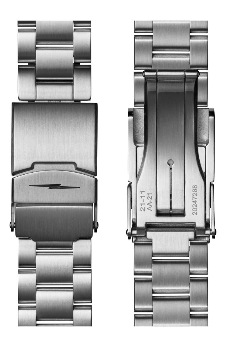 Shinola Monster GMT Automatic Bracelet Watch, 40mm, Alternate, color, Black