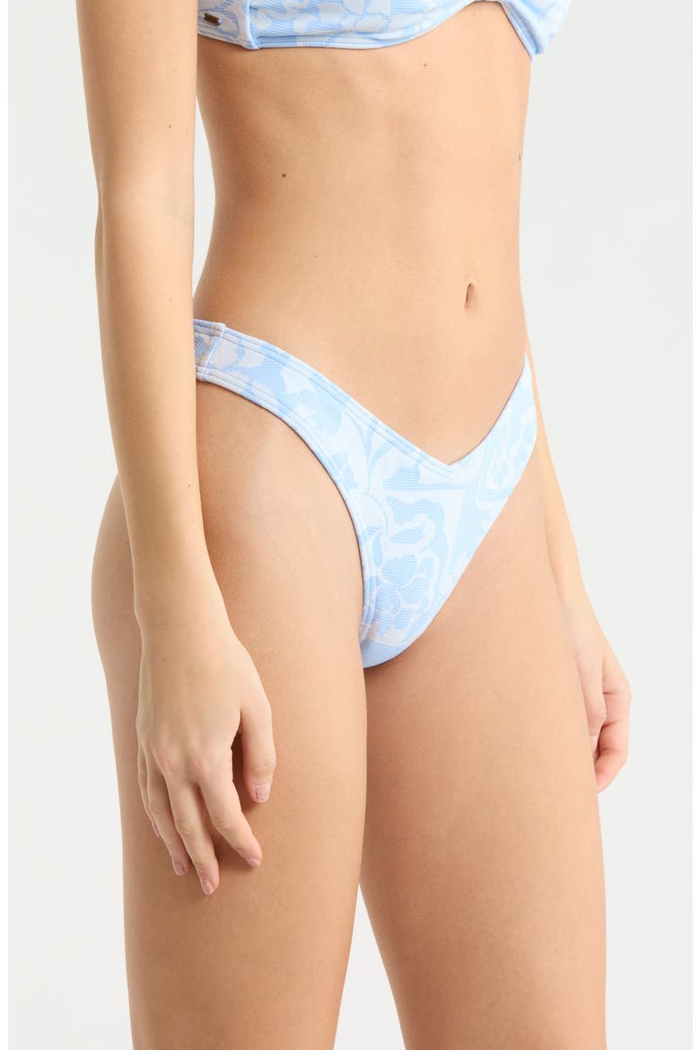 Pacific Coast High Leg Bikini Bottoms, Alternate, color, SKY BLUE