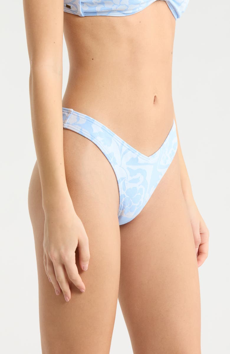 Rip Curl Pacific Coast High Leg Bikini Bottoms, Alternate, color, Sky Blue