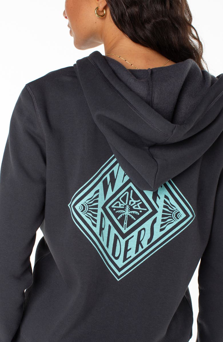 Roxy Evening Hike Fleece Zip Hoodie, Alternate, color, 