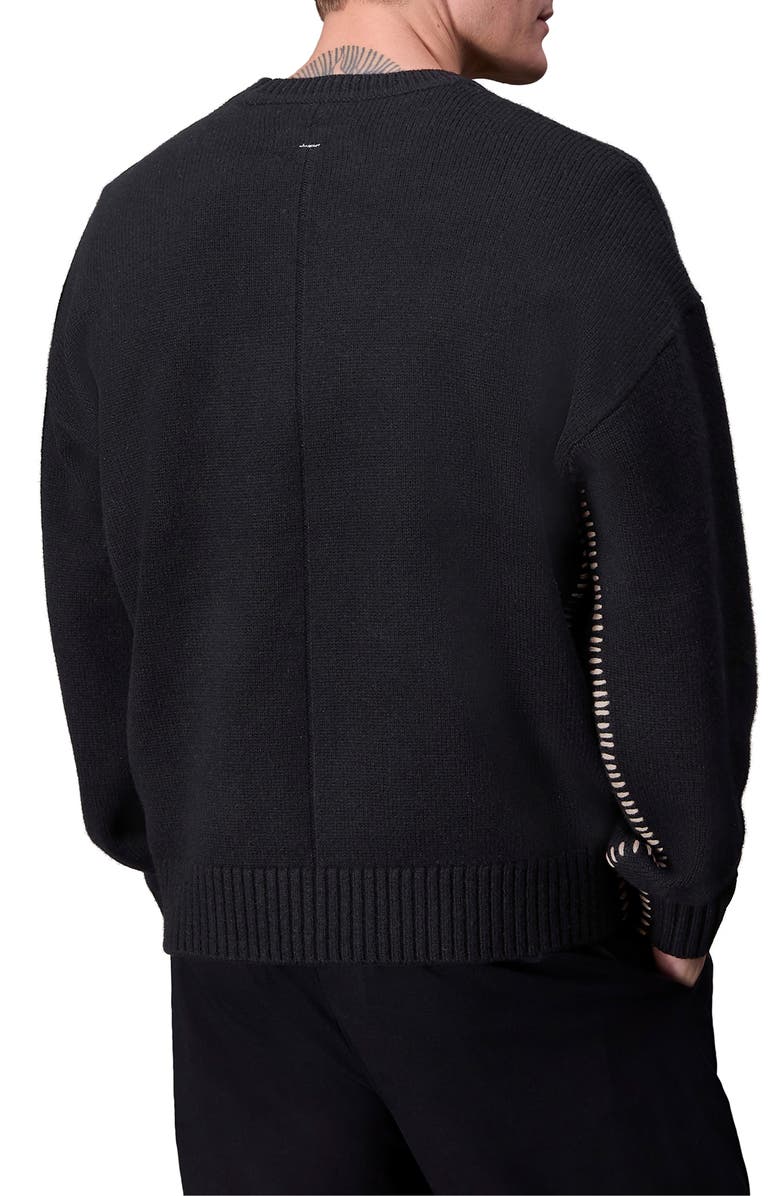 rag & bone Clarkson Whipstitch Wool Sweater, Alternate, color,