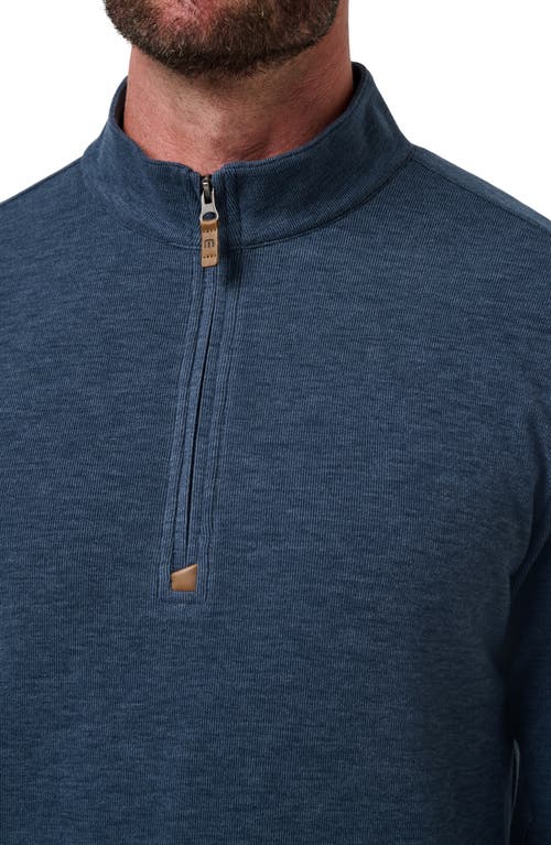 Travismathew Cloud Quarter Zip In Blue