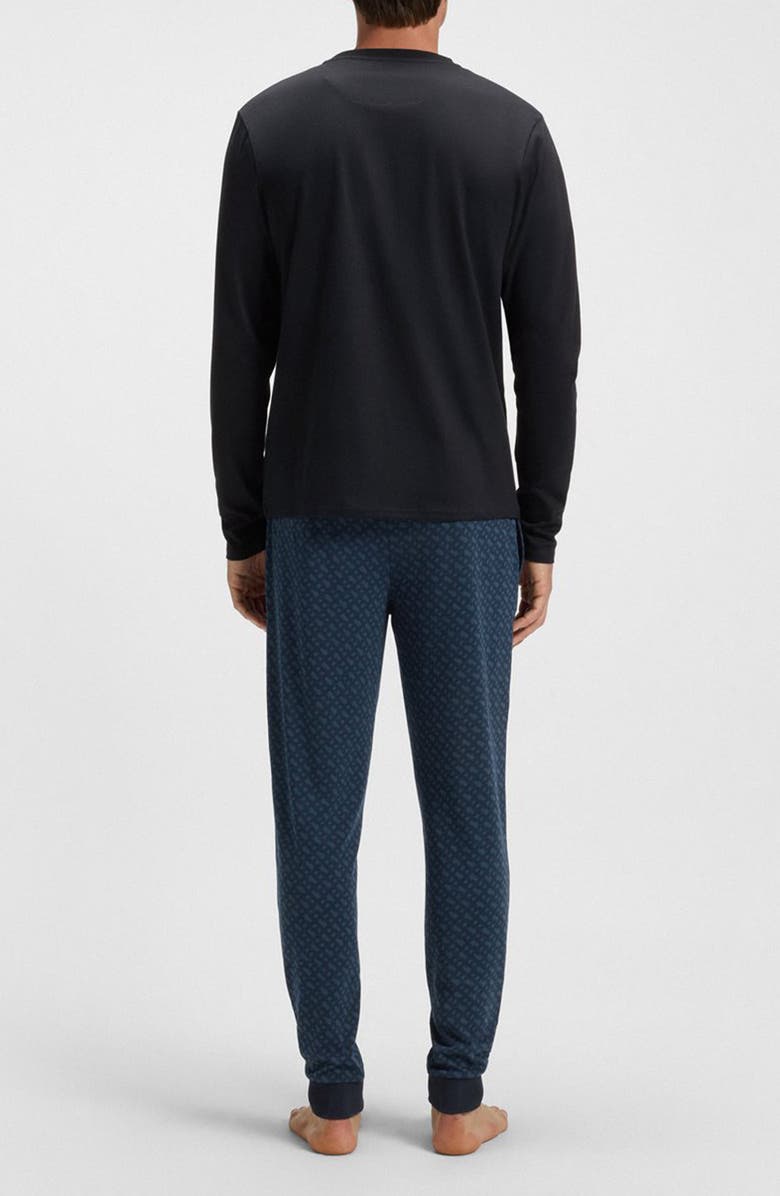 BOSS Relax Long Pajama Set, Alternate, color, Dark Blue
