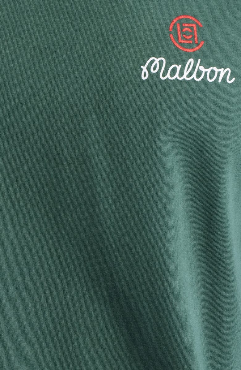 Malbon Golf Bermuda Clot Cotton Graphic T-Shirt, Alternate, color, Green