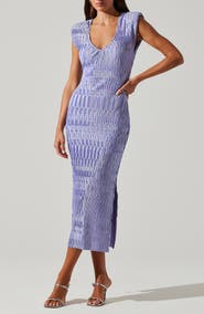 ASTR the Label Nyah Ruched Velvet Dress