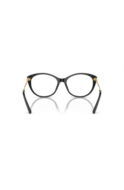 Ralph Lauren 53mm Cat Eye Optical Glasses In Black