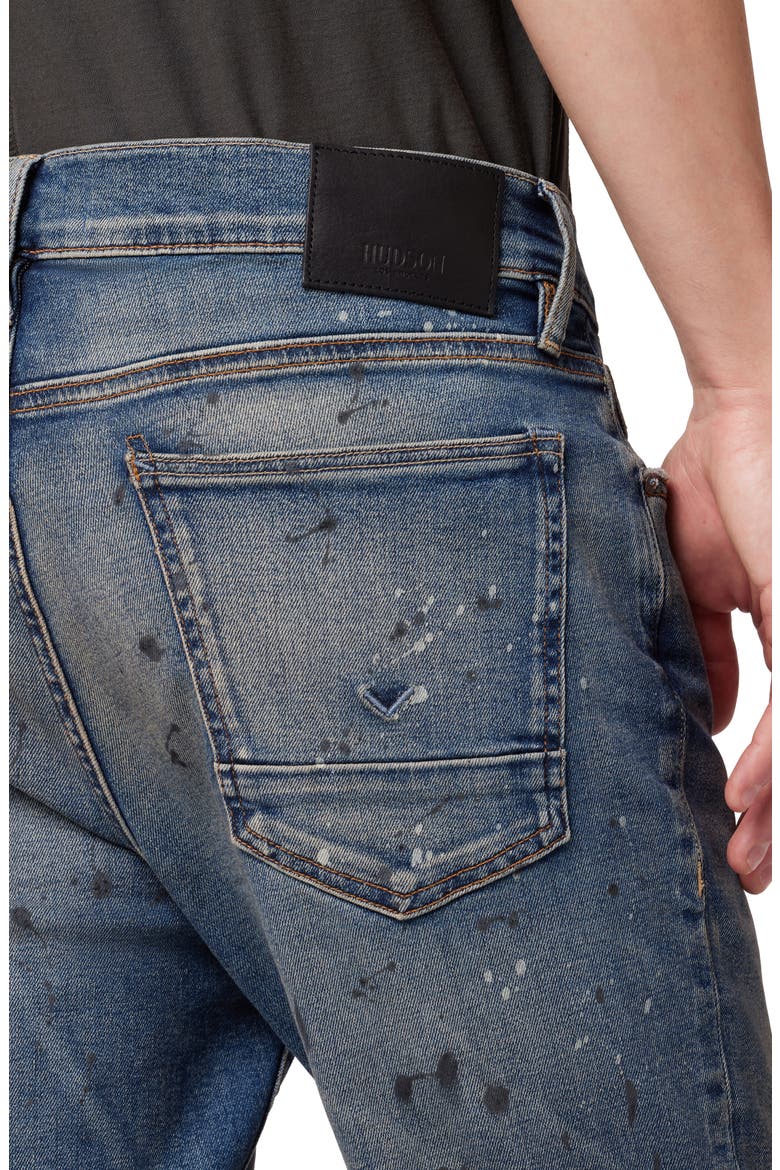 Zack Paint Splatter Skinny Jeans, Alternate, color, REFORM