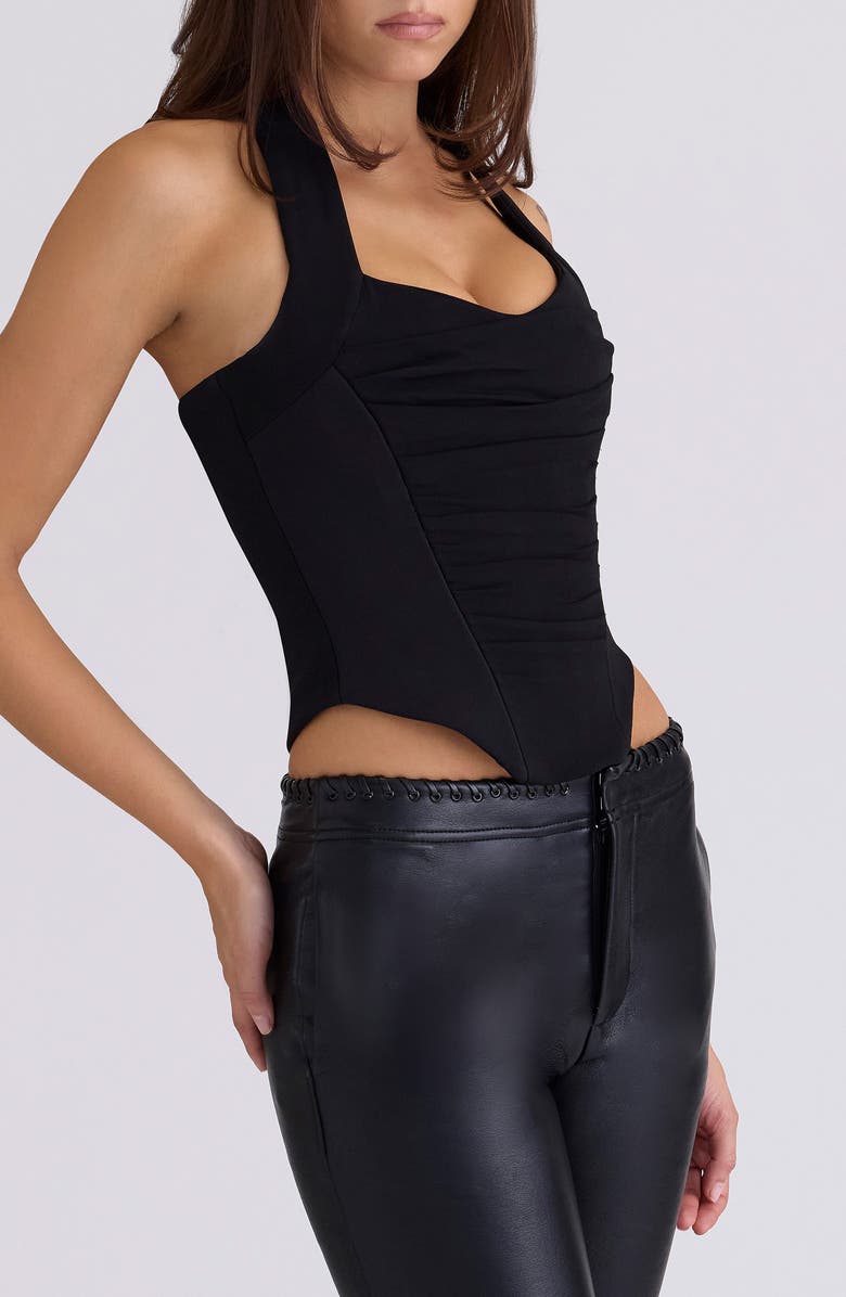 HOUSE OF CB Sahar Crepe Corset Top, Alternate, color,