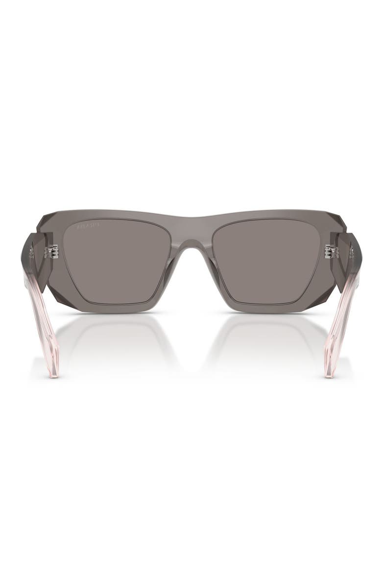 53mm Square Sunglasses, Alternate, color, GREY / DARK GREY