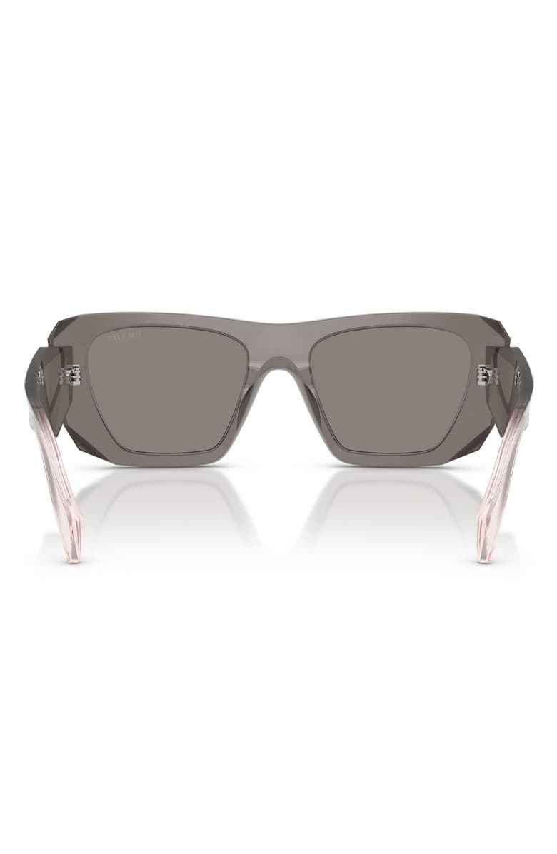 Prada 53mm Square Sunglasses, Alternate, color, Grey / Dark Grey