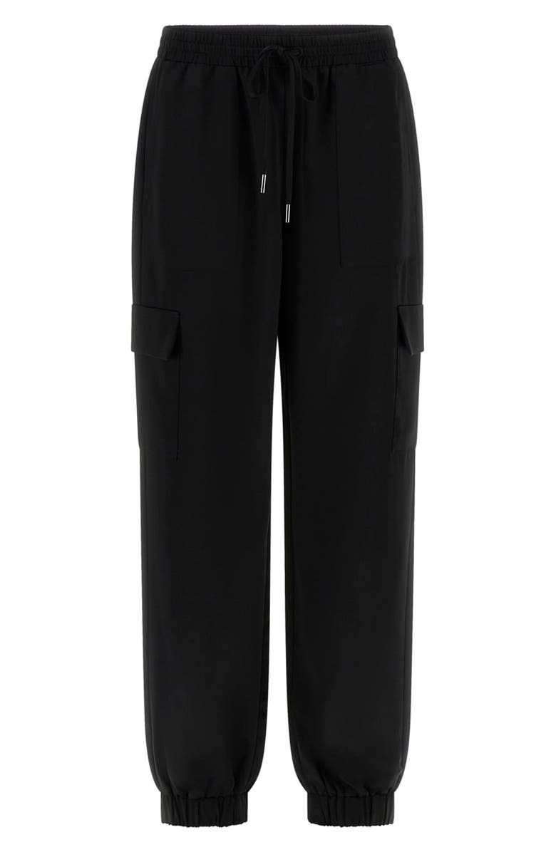 GUESS Marzia Cargo Joggers, Alternate, color, Jblack-Black