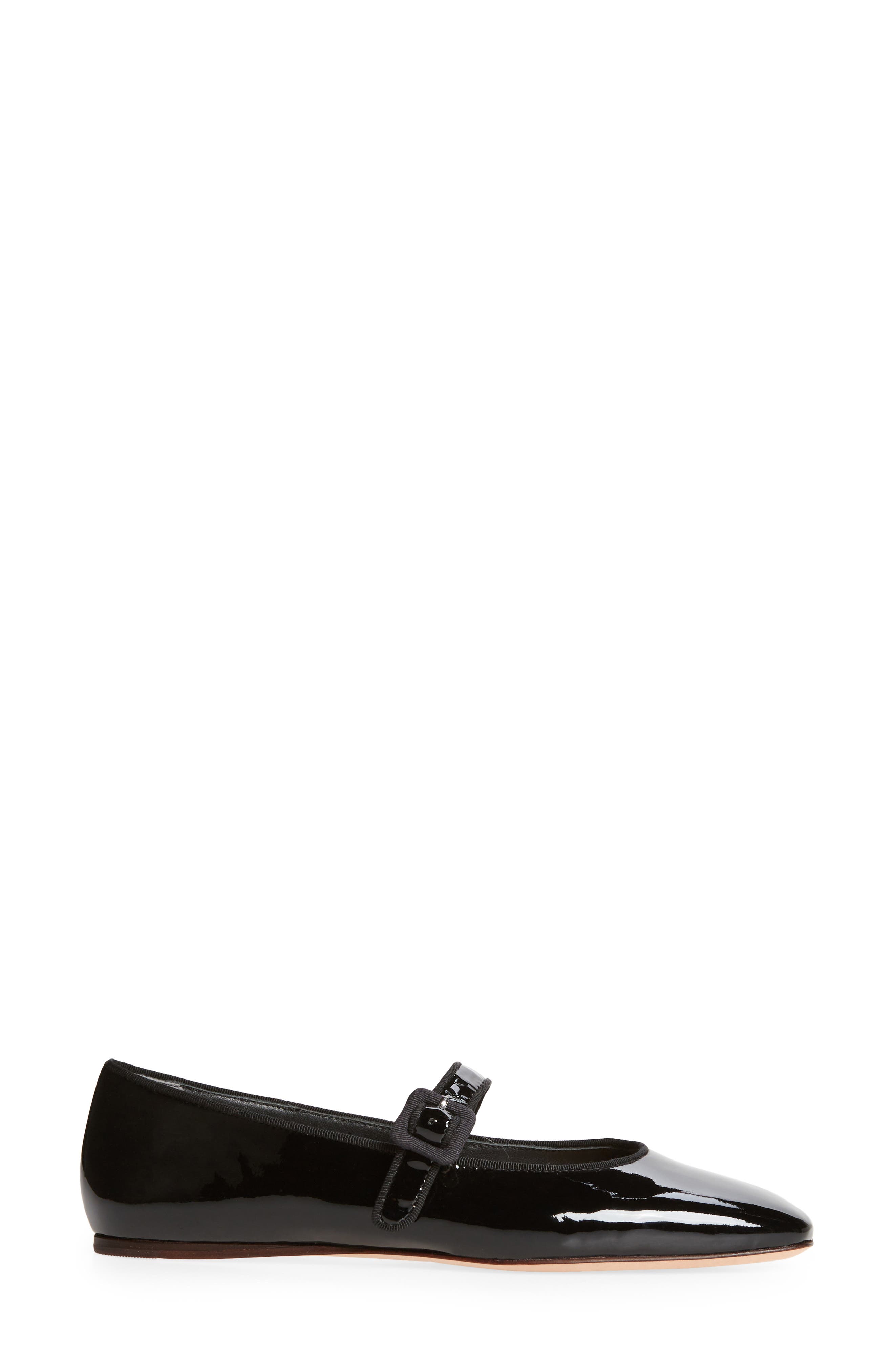 Ginger Mary Jane Flat, Alternate, color, BLACK