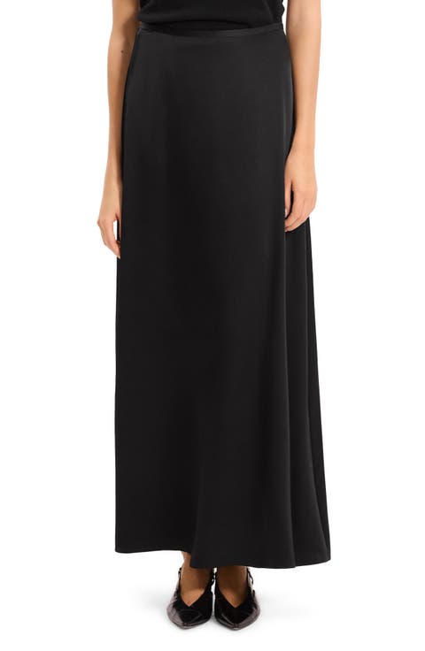 Bias Cut Maxi Skirt