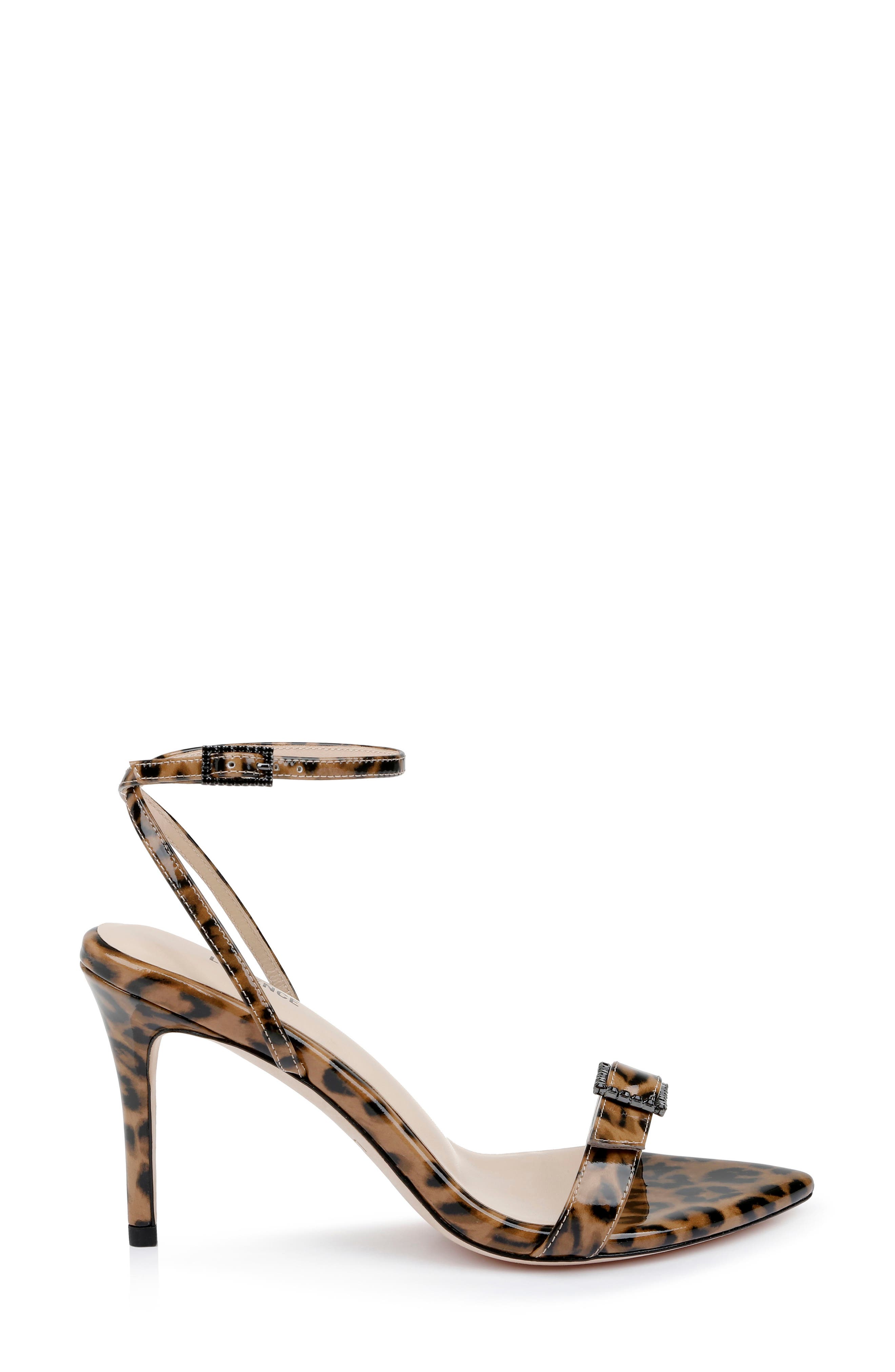 Juneau Ankle Wrap Sandal, Alternate, color, LEOPARD