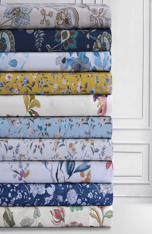 Azores Home 300 Thread Count Organic Cotton Sateen Sheet Set In Purple