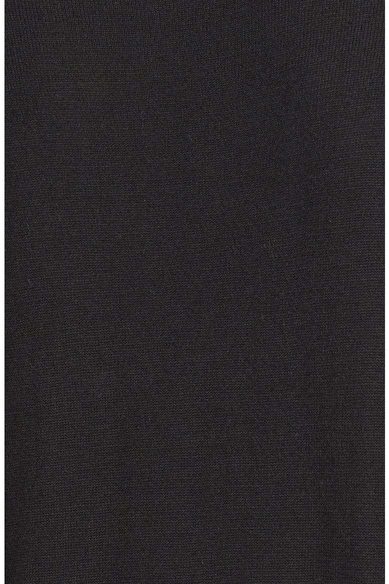 Zip Neck Sweater, Alternate, color, BLACK