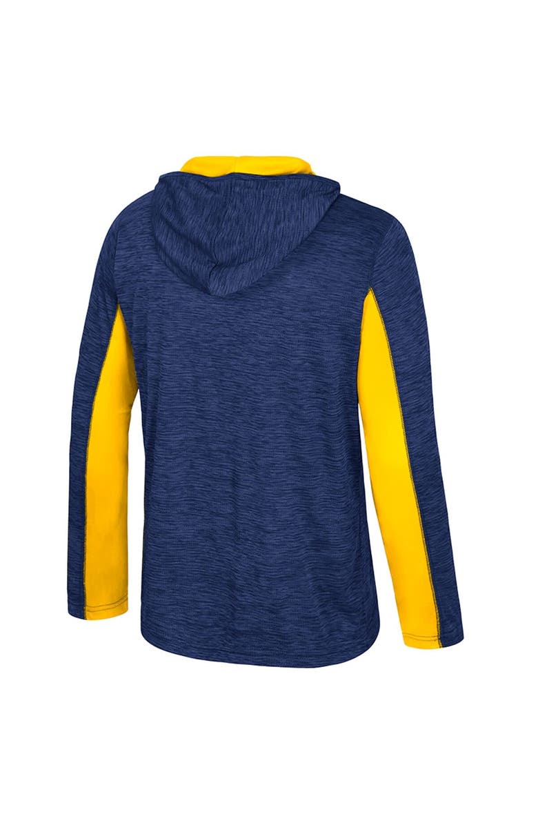 COLOSSEUM Men's Colosseum Navy Michigan Wolverines Always Sunny Quarter-Zip Hoodie, Alternate, color, Navy