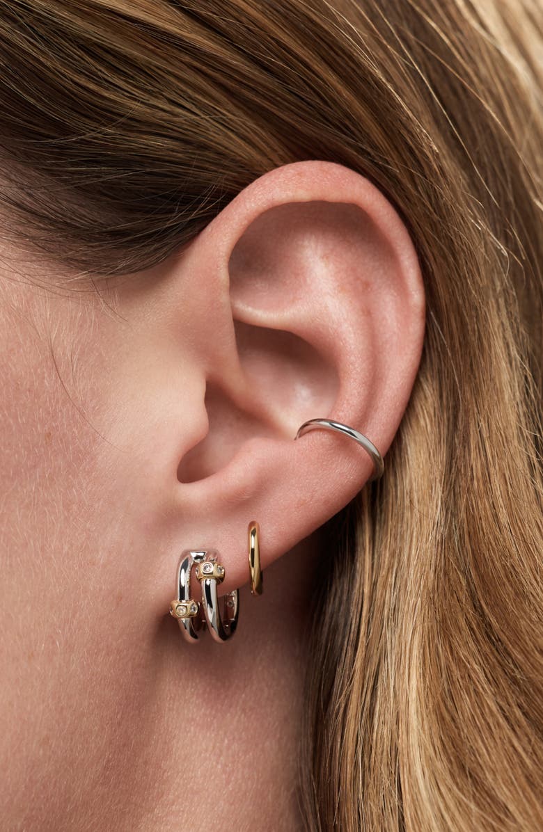 Ana Luisa Silver Earrings - Cyrus Double, Alternate, color, Silver