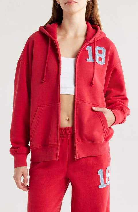 Women's Red Zip-Up Hoodies | Nordstrom Women's Red Zip-Up Hoodies | Nordstrom