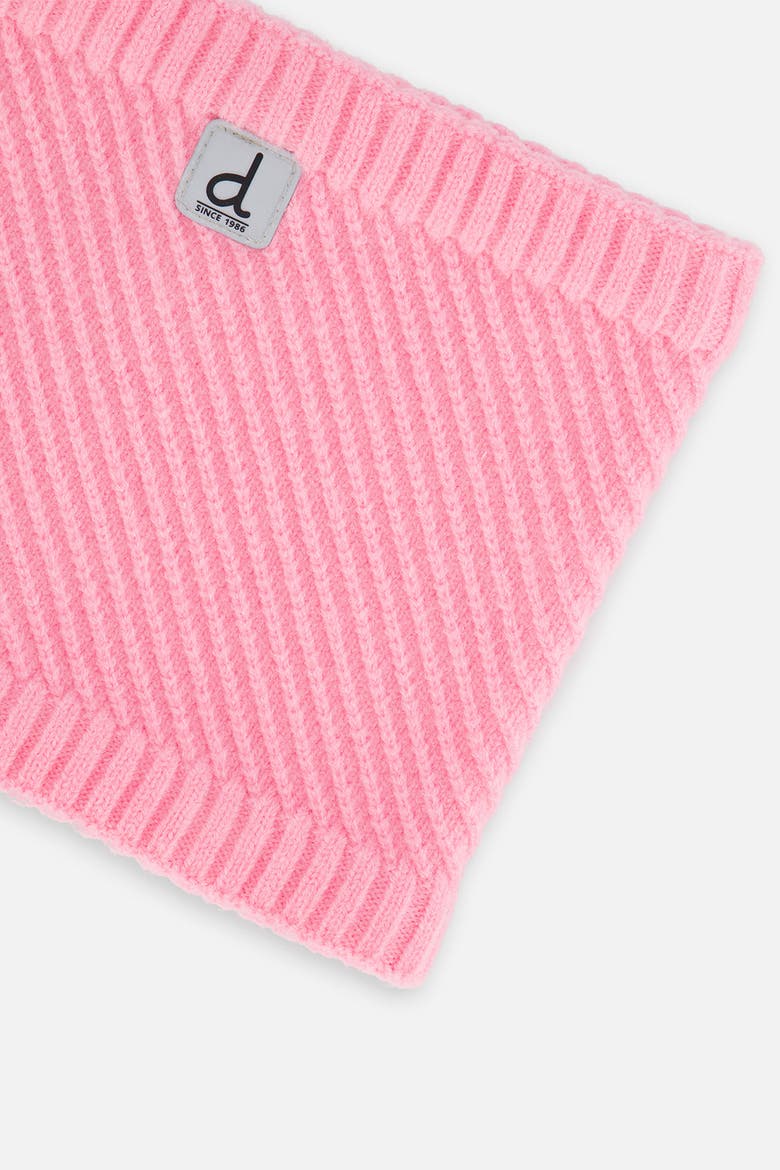 Winter Knit Fleece Neckwarmer, Alternate, color, Pink