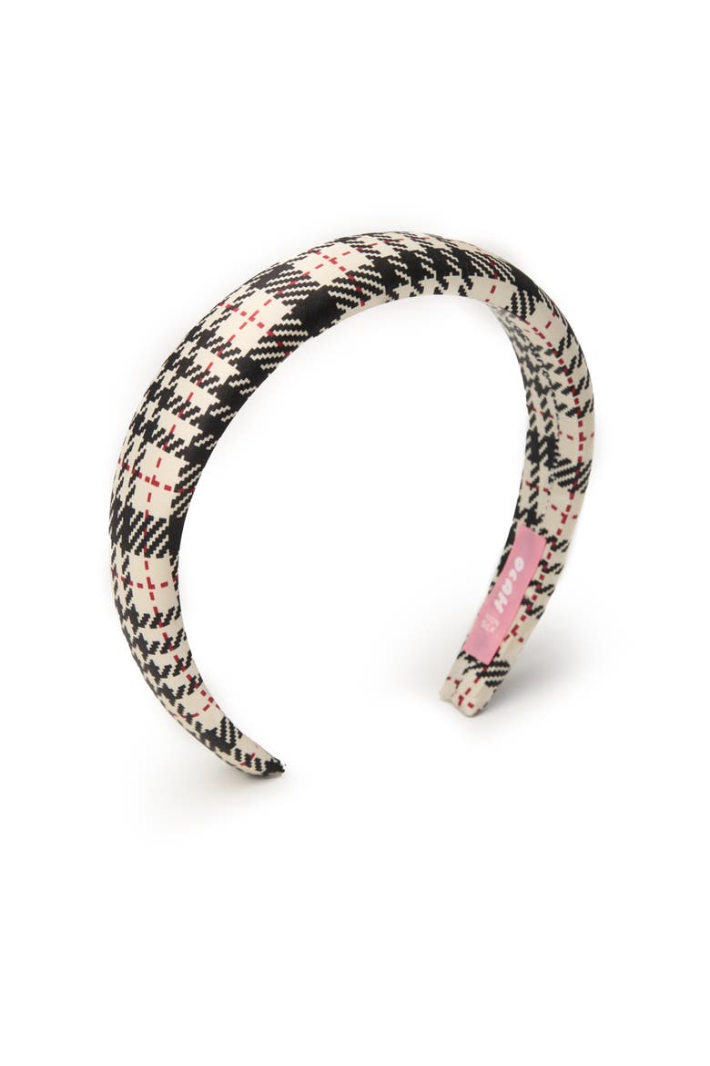 Cordellia Silk Headband, Main, color, Beige