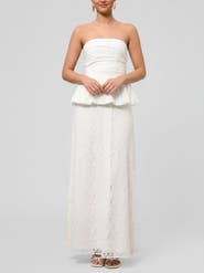 RACHEL Rachel Roy Odette Strapless Maxi Dress