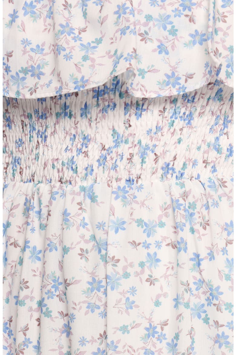 Priscilla Off the Shoulder Cotton Maxi Sundress, Alternate, color, BLUE FLORAL