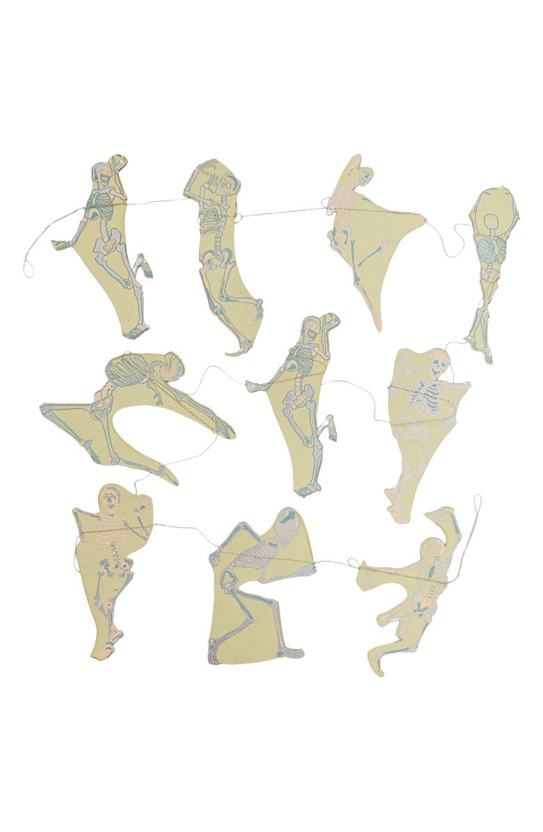 East End Press Dancing Skeletons Sewn Garland, Main, color, Mixed